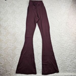 Offline By Aerie Hi-Waisted Flare Leggings Brown/Burgundy Women's Size XS